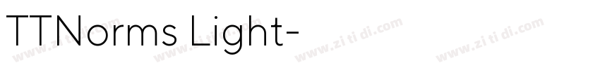 TTNorms Light字体转换